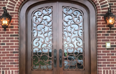 Double Wrought Iron Doors