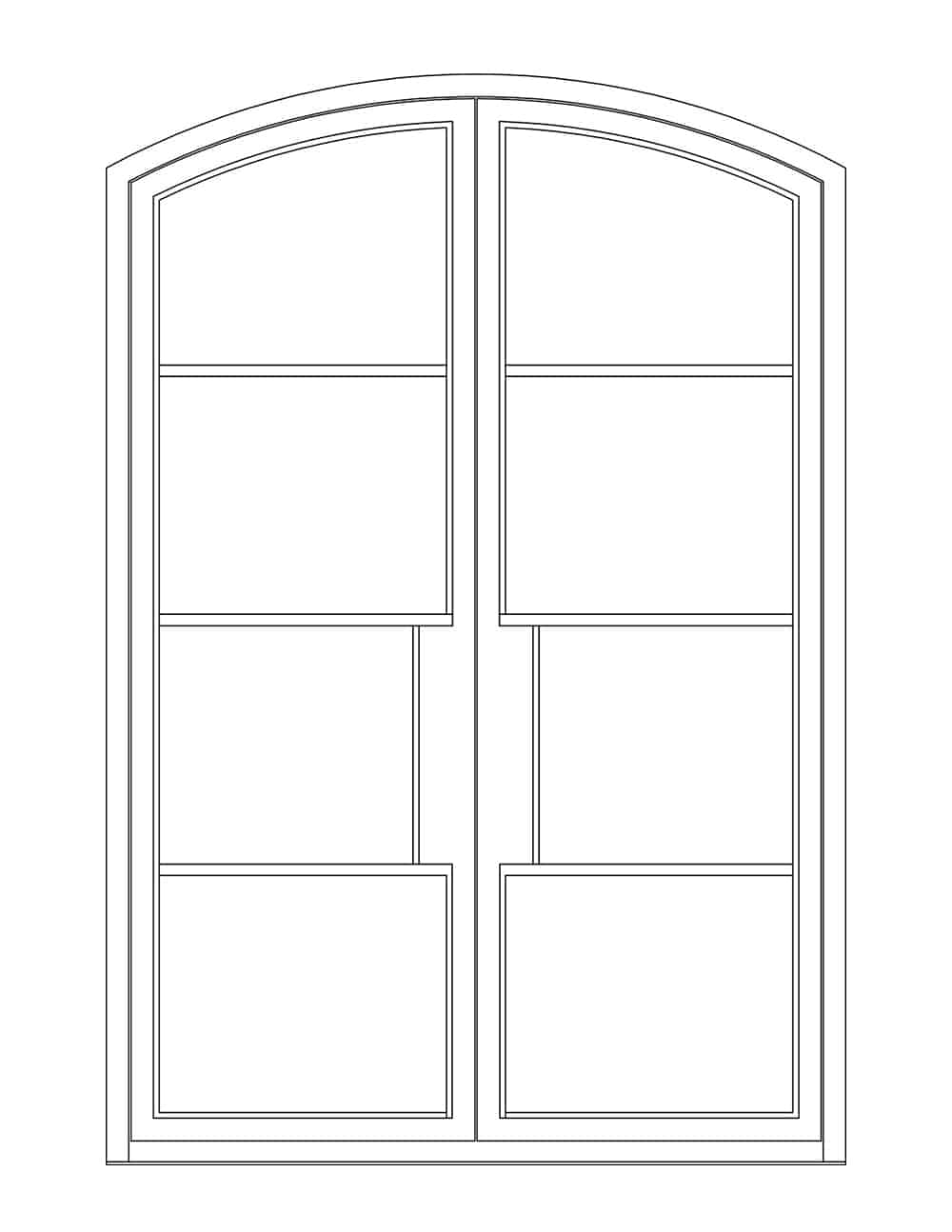 Arched Double Euroline